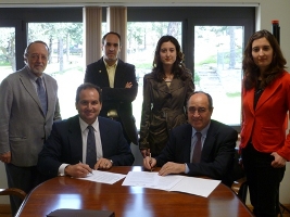 Firma del convenio entre UDIMA y CFICD