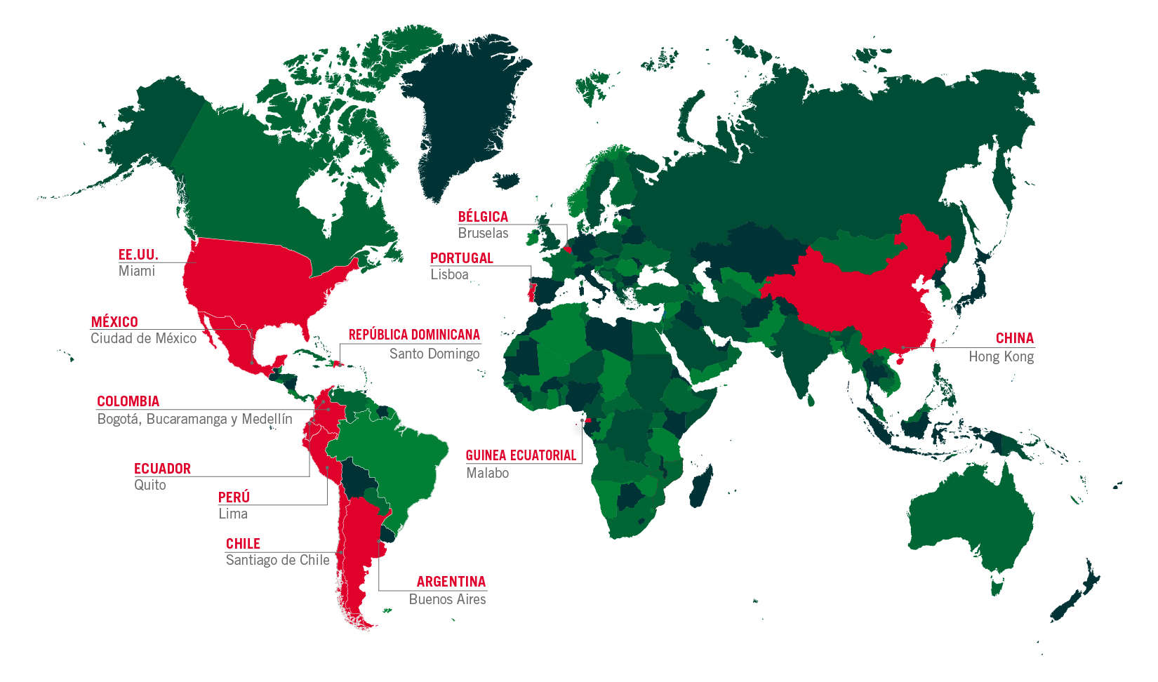 Mapa sedes UDIMA