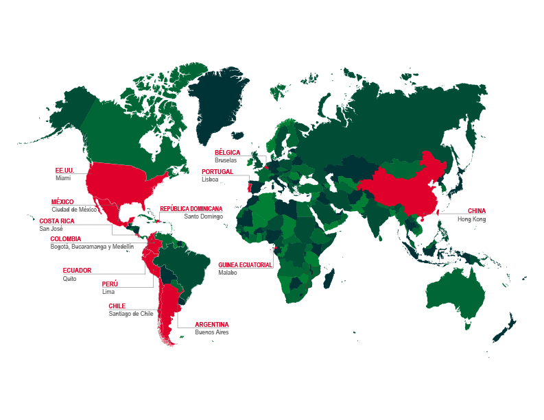 Mapa sedes UDIMA