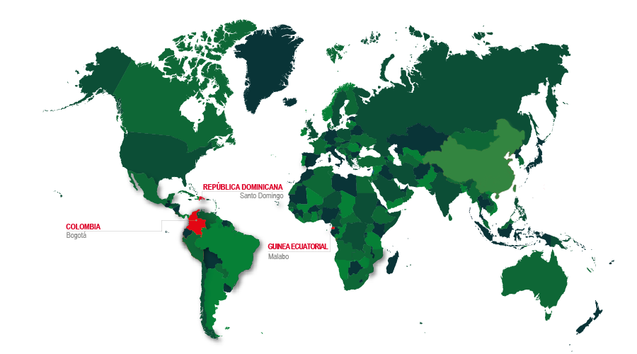 Mapa de centros de compulsa