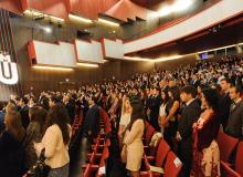 Alumnos de Udima en el acto de graduación de 2015