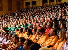 Profesores y alumnos de Udima en el acto de graduación 2016