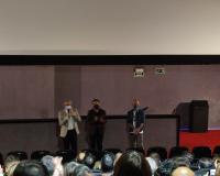 Miguel Ángel Poveda, durante la presentación del filme