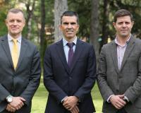 De izquierda a derecha, Fernando Herrero-Nieto, Juan Luis Rubio y Javier Jarauta.