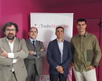 De izquierda a derecha, Luis Miguel Belda, Salvador Rius, Juan Luis Rubio y Pere Rúbies (Redacción y fotografías: UDIMA Media)