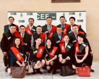 Grupo de estudiantes que recibieron formación “in Company” sobre Gestión y Administración de Empresas para empresarios chinos